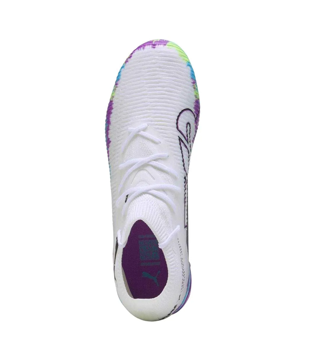 Womens/ladies Future 8 Match Snug Fit Artificial Ground Football Boots White Green Black Puma-3