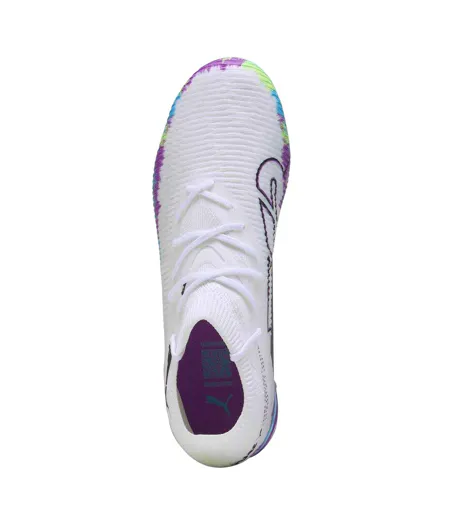 Womens/ladies Future 8 Match Snug Fit Artificial Ground Football Boots White Green Black Puma