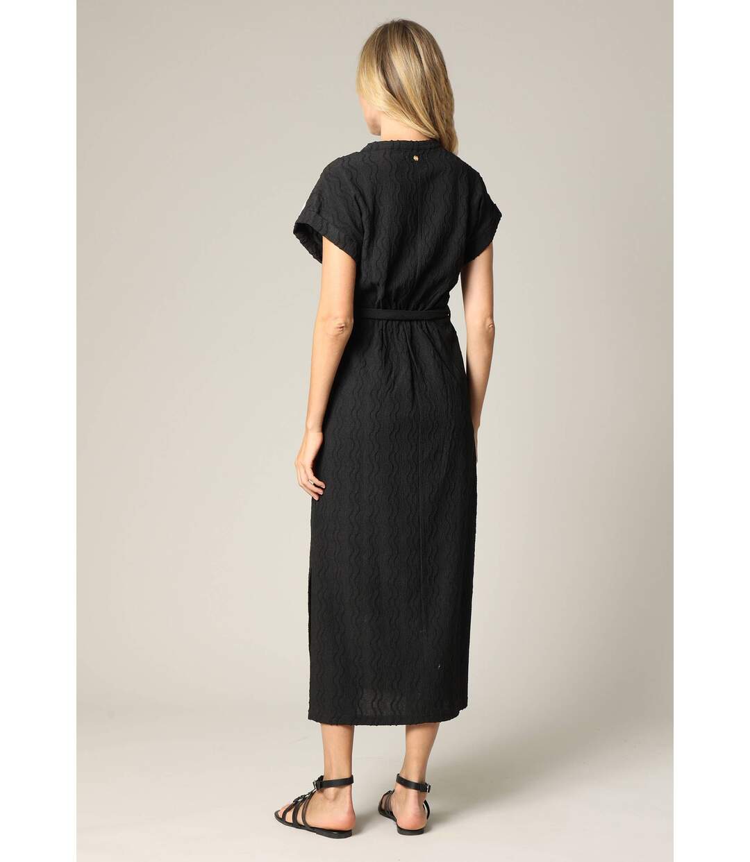 Robe longue texturée, en maille jacquard ILANGA-4