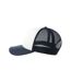 Casquette Trucker Motif/style 5 Panneaux Rapper-s Adulte Blanc Bleu Marine Atlantis-4