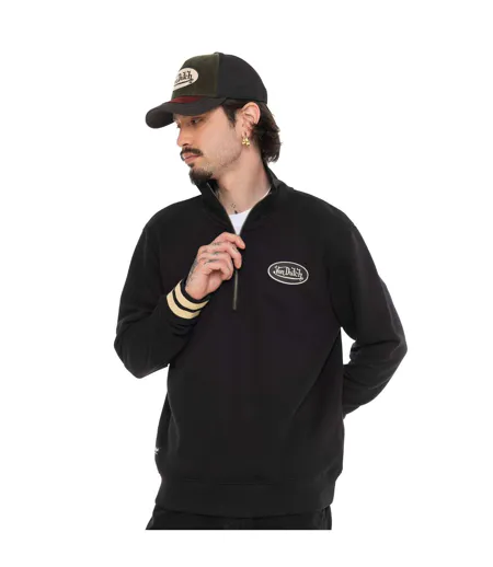 Sweat col montant en molleton avec écusson Alec Vondutch