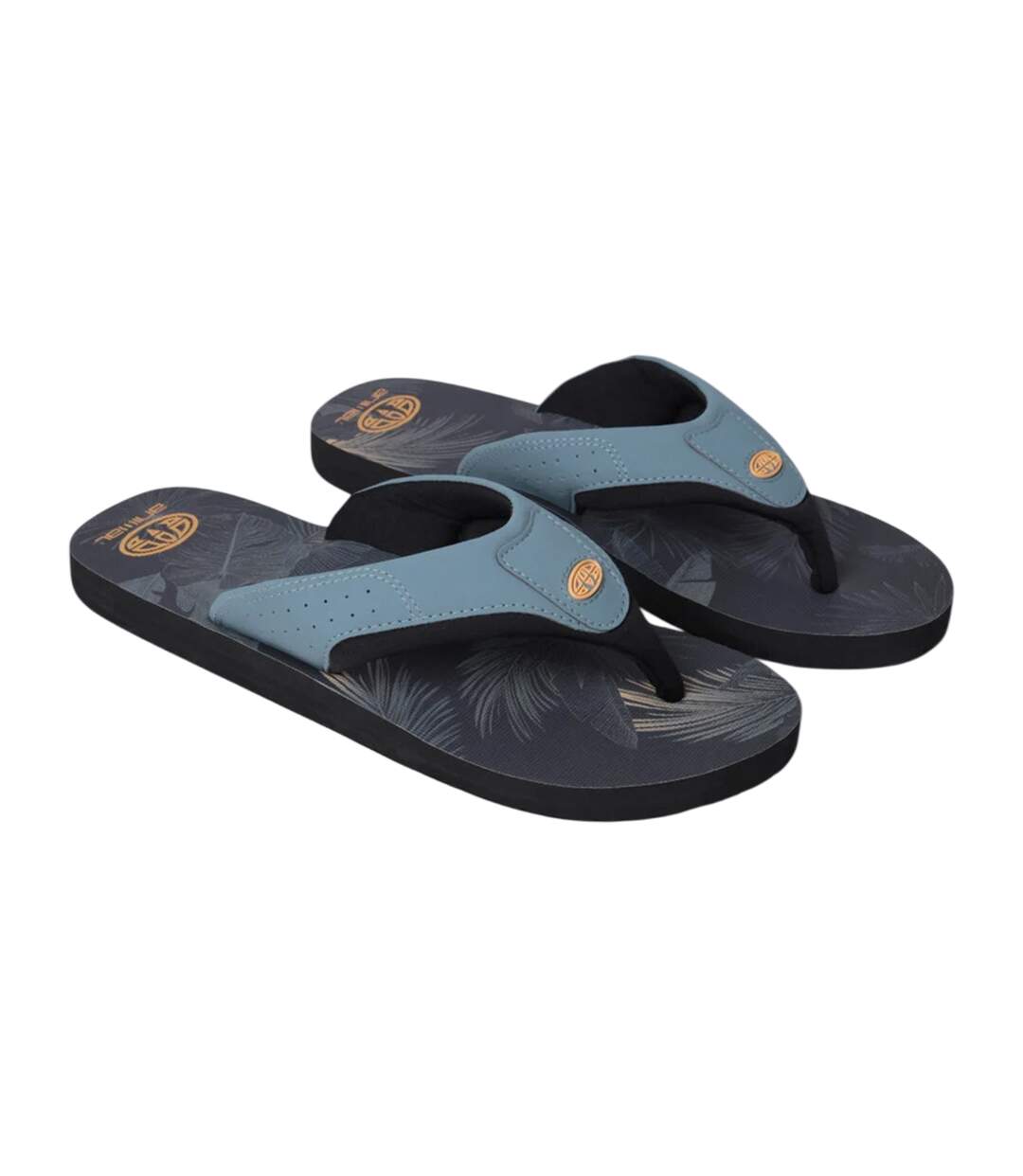 Tongs Motif/style Feuilles Jekyl Homme Kaki Foncé Animal-1