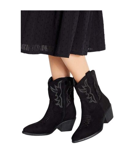 Bottes de cowboy karmi femme noir naturel Dorothy Perkins