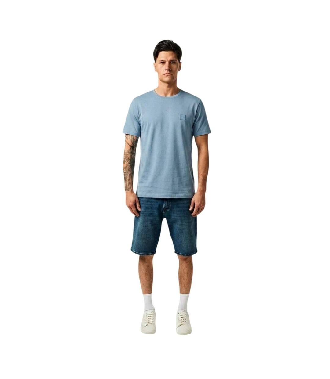 T-shirt Motif/style Orange Homme Bleu Pastel Boss-1