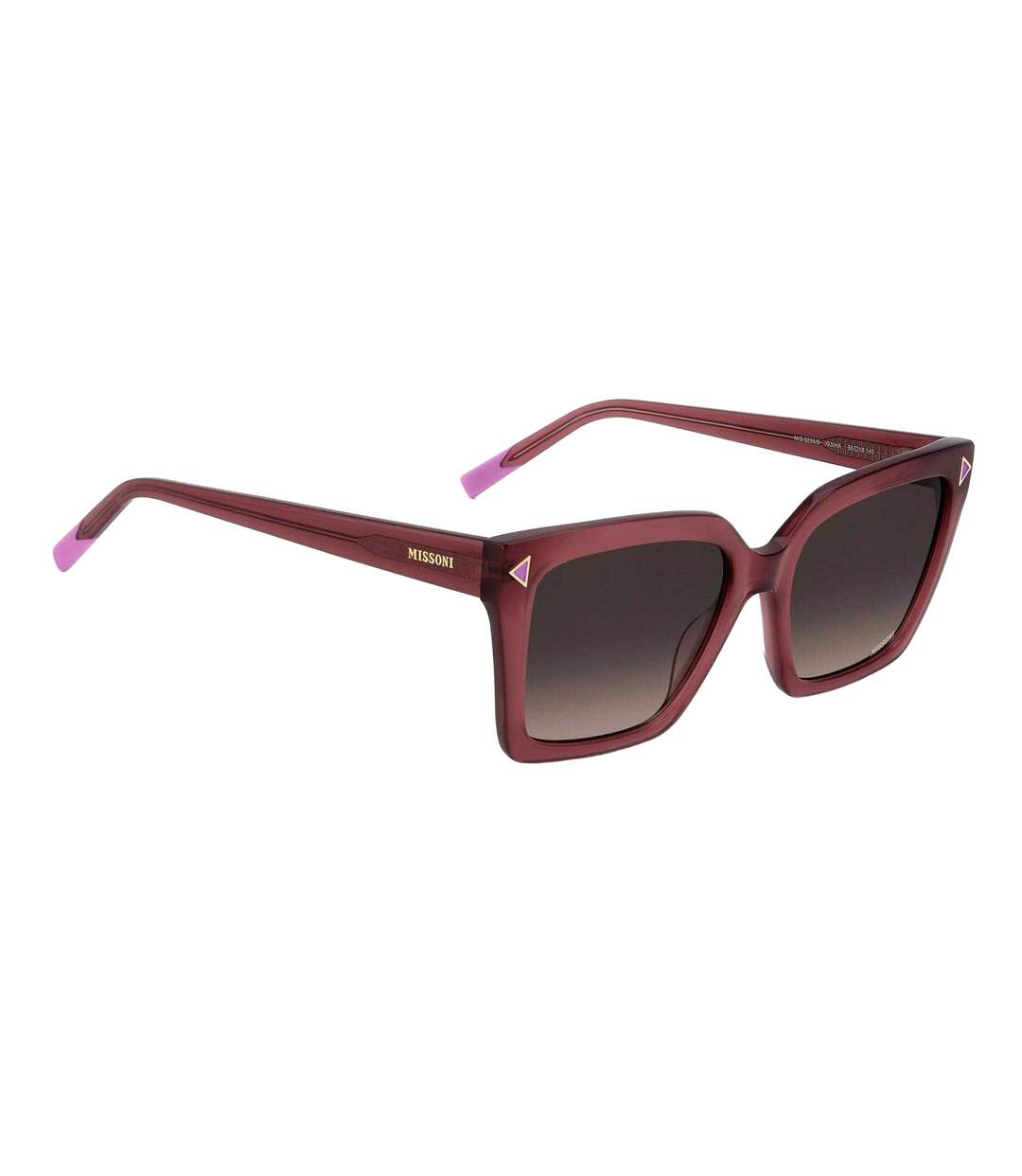 Womens/ladies Round Gradient Sunglasses 55cm Mauve Missoni-3
