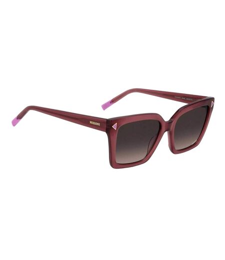 Womens/ladies Round Gradient Sunglasses 55cm Mauve Missoni