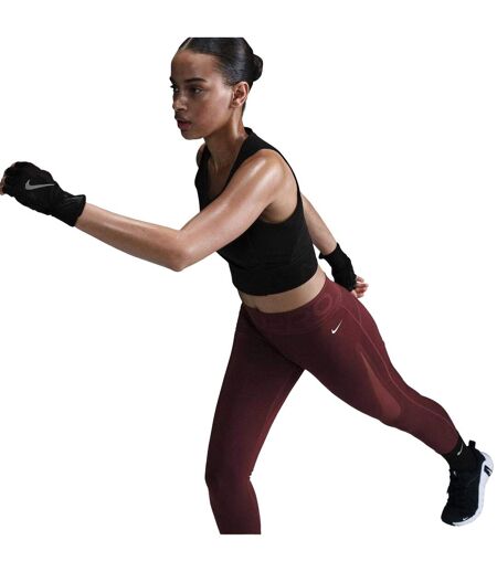 Legging Motif/style Logo Pro Sculpt Femme Bordeaux Nike