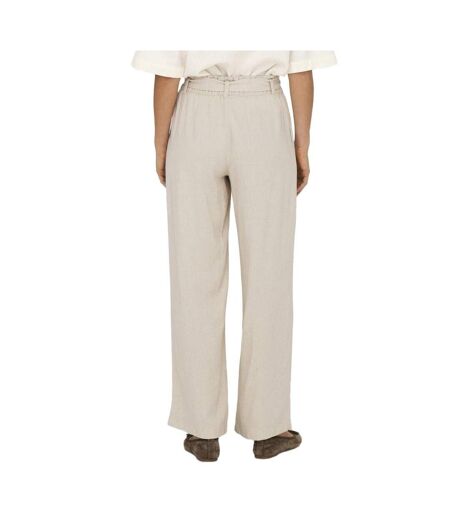 Pantalon en lin beige femme jdy say - 34