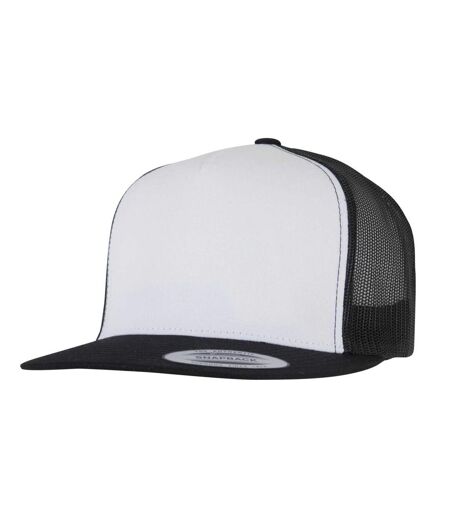 Casquette Trucker Motif/style Uni Classic Adulte Noir Blanc Flexfit