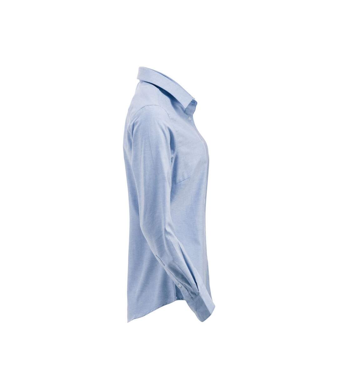 Womens/ladies Garland Formal Shirt Royal Blue Clique-4