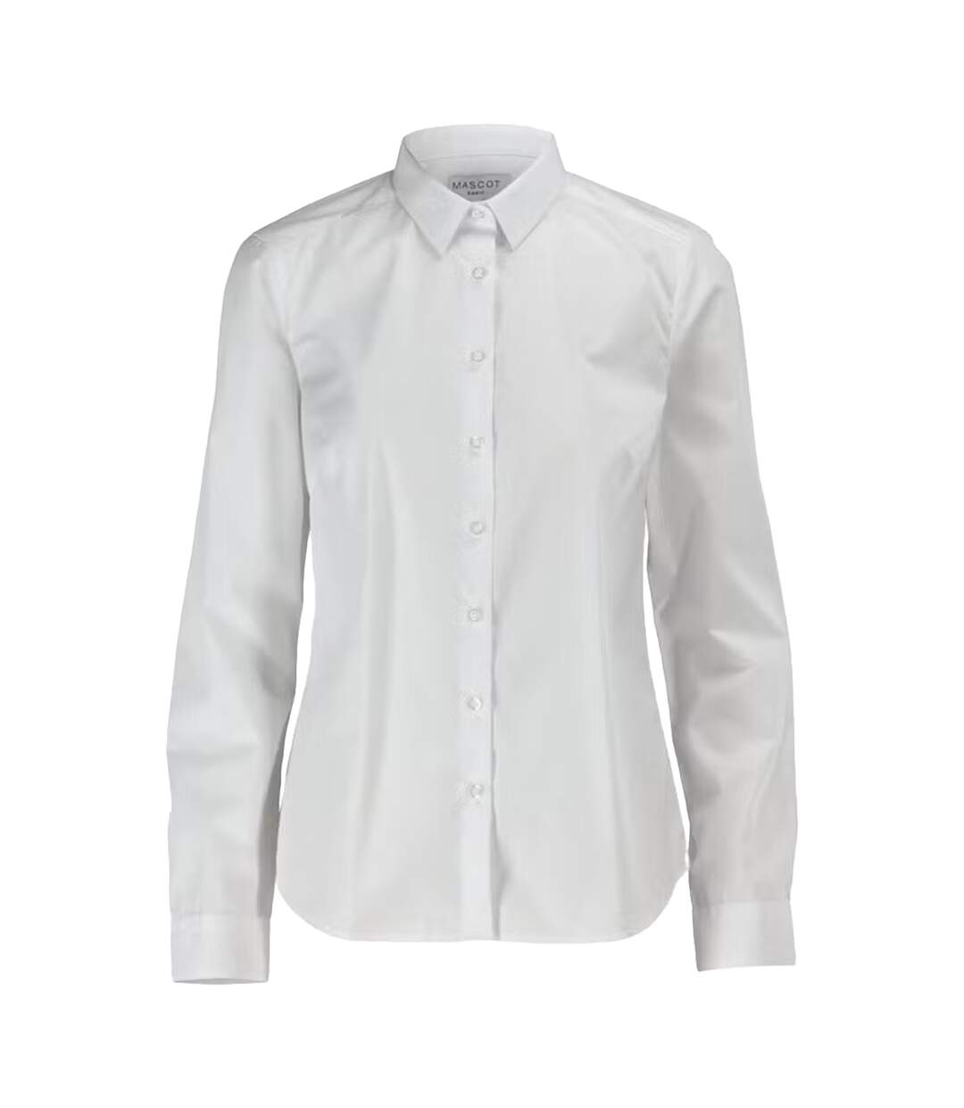 Womens/ladies Frontline Poplin Shirt White Mascot-1