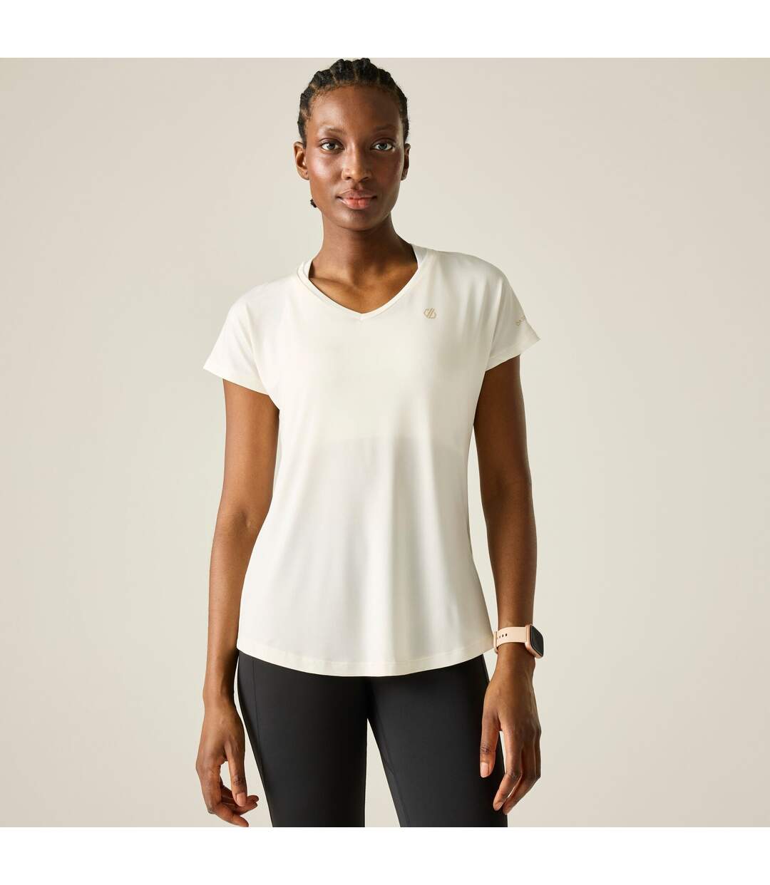 T-shirt Sport Vigilant Femme Blanc Dare 2B-1