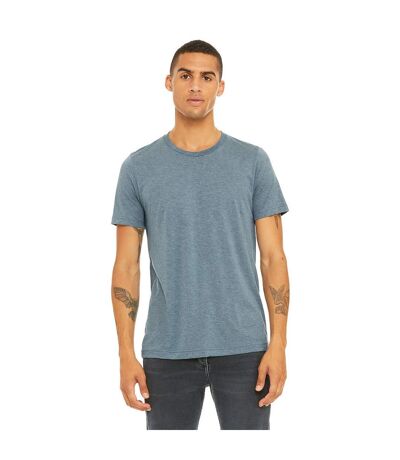 Canvas Mens Triblend Crew Neck Plain Short Sleeve T-Shirt (Denim Triblend) - UTBC2596