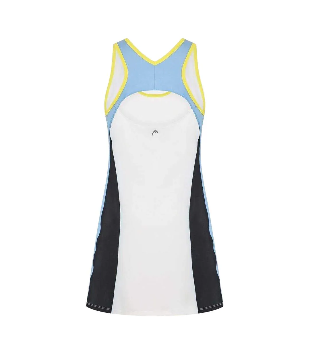 Womens/ladies Fiona Colour Block Tank Dress Multicoloured Head-2