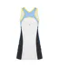 Womens/ladies Fiona Colour Block Tank Dress Multicoloured Head-2