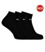 Lot De 3  Socquettes Motif/style Logo Adulte Noir Boss-1