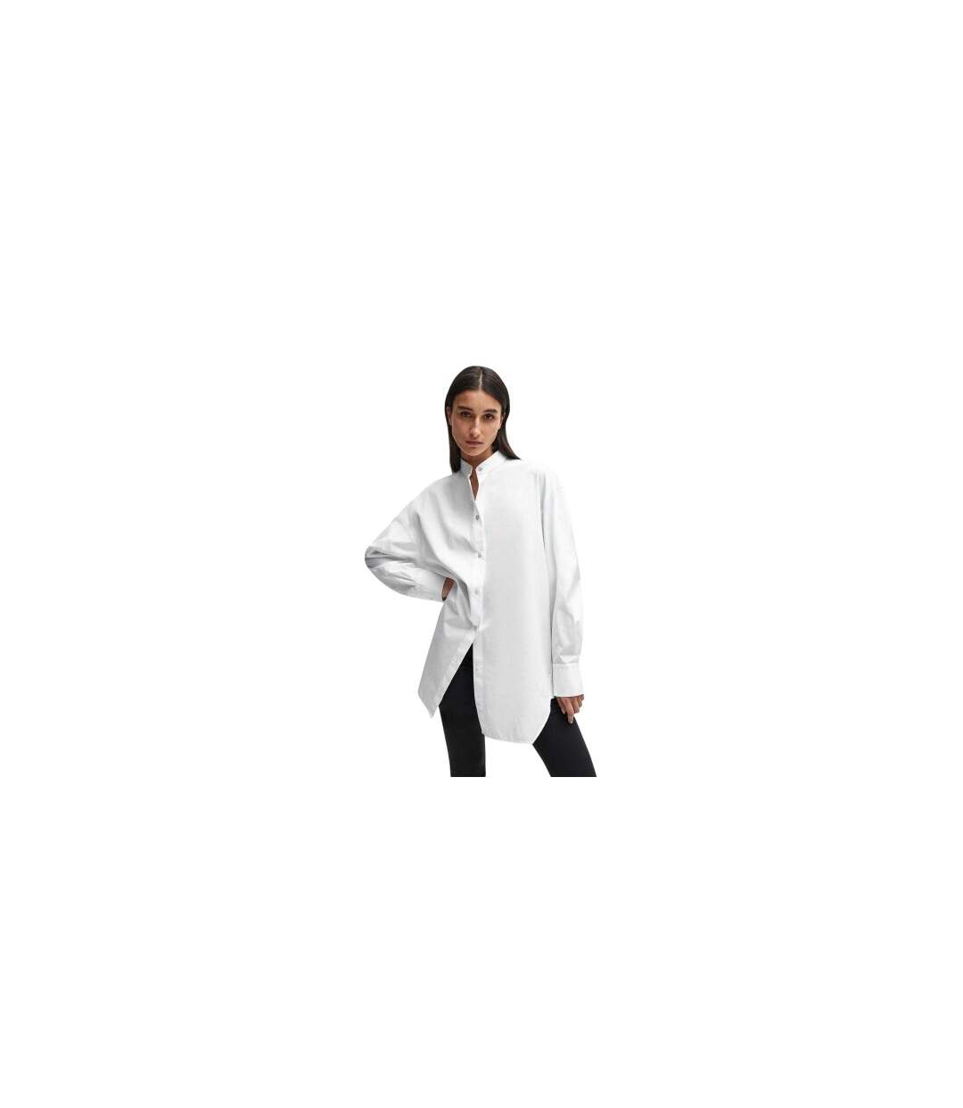 Blouse Manches Longues Femme Blanc Boss-1