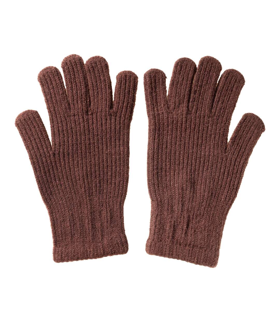 Gants Unis Et Côtelés En Acrylique Connora Adulte S-m Marron Rouge Regatta-2