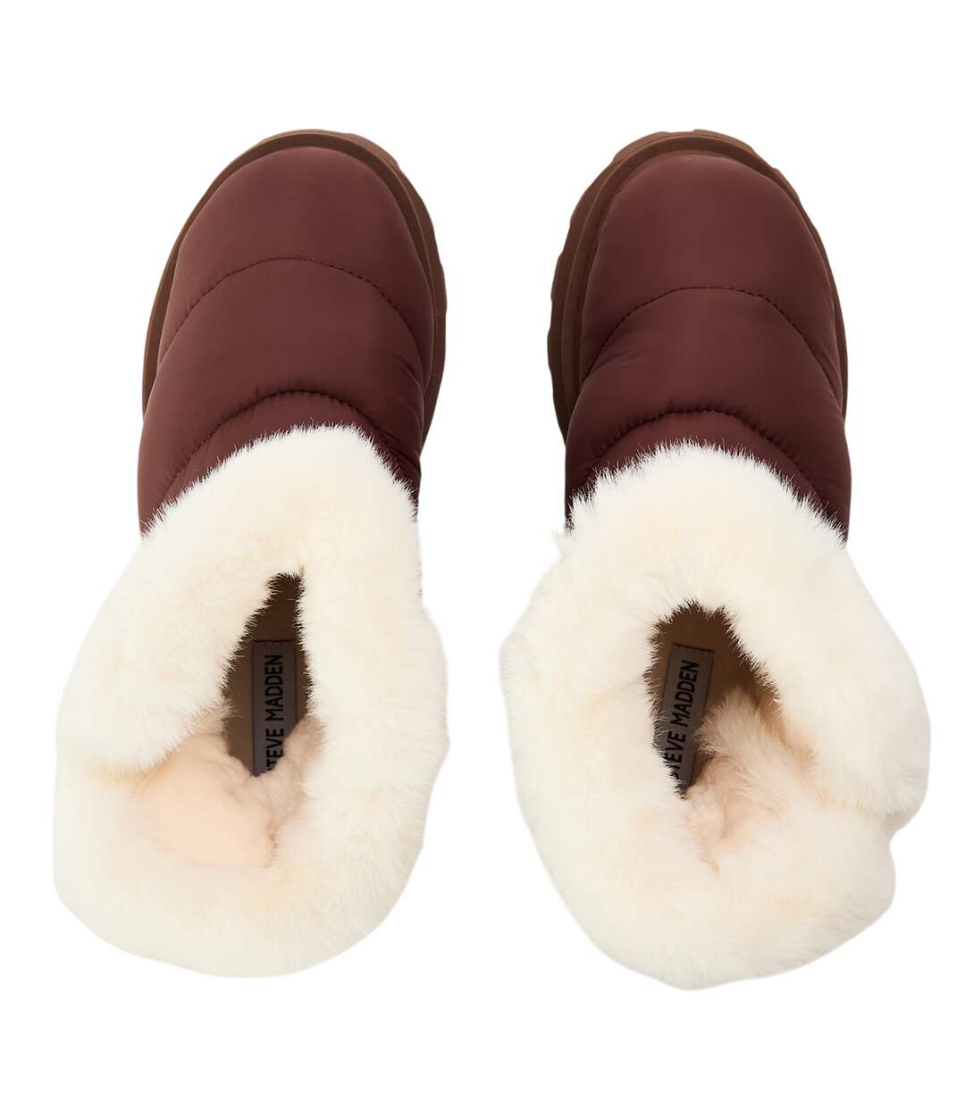 Womens/ladies Frostee Sheepskin Boots Brown Steve Madden-3