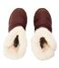 Womens/ladies Frostee Sheepskin Boots Brown Steve Madden-3