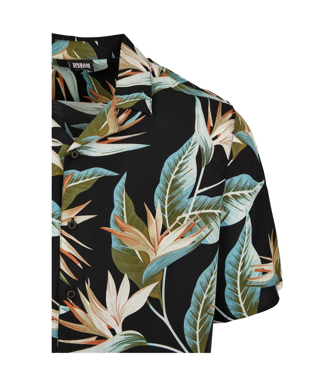 Chemise De Vacances Homme Noir Blanc Urban Classics-3