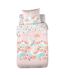 Parure de lit enfant Cygne - Coton 57 fils/cm² - 140 x 200 cm - Rose-1