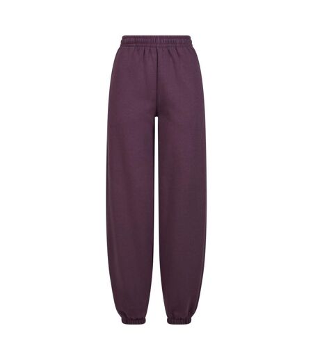 Bas De Jogging Duveteux Pour Femmes/femmes Prune Pourpre Build Your Brand