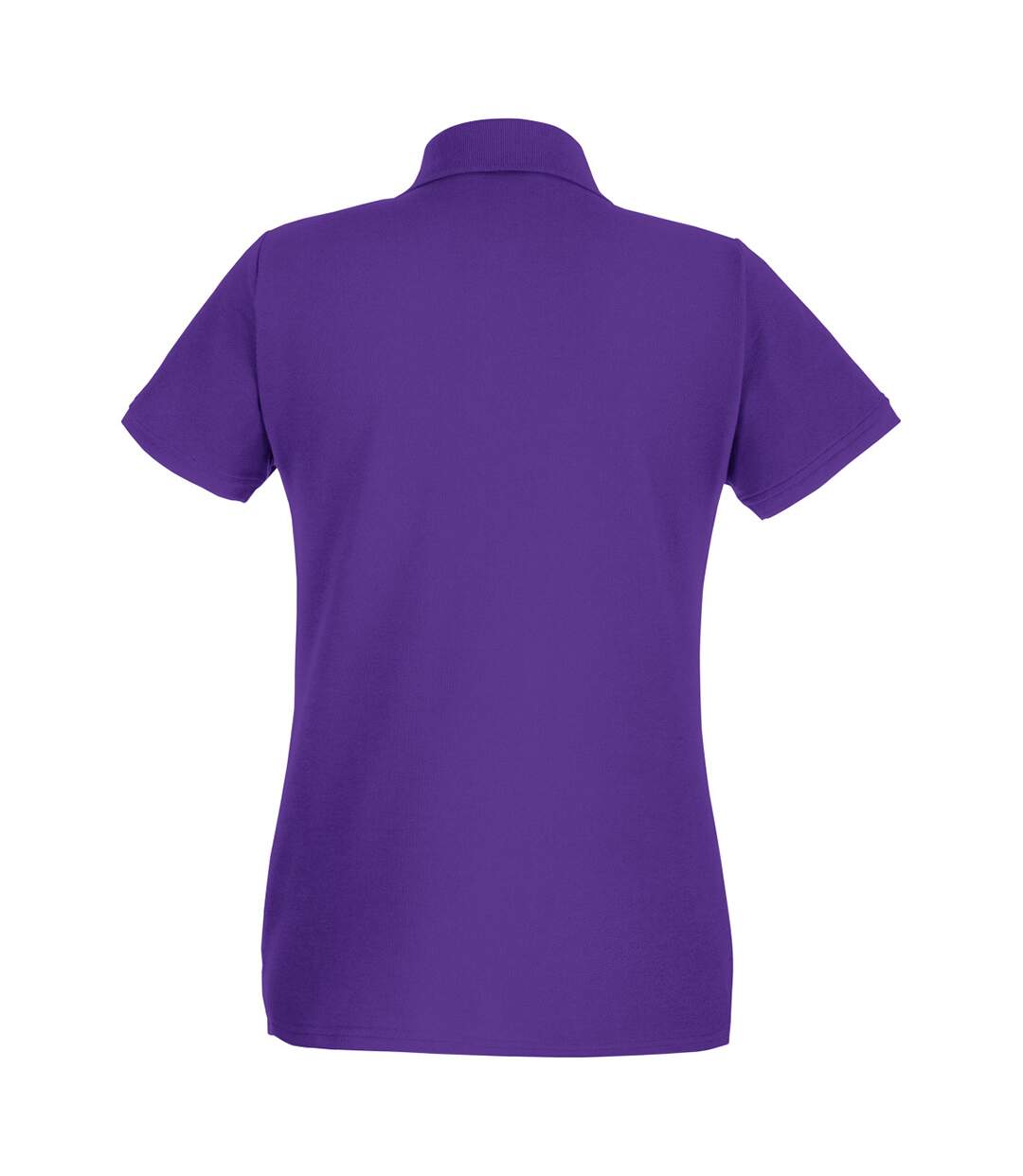 Womens/ladies Premium Fitted Short-sleeved Polo Shirt Purple Fruit Of The Loom-2