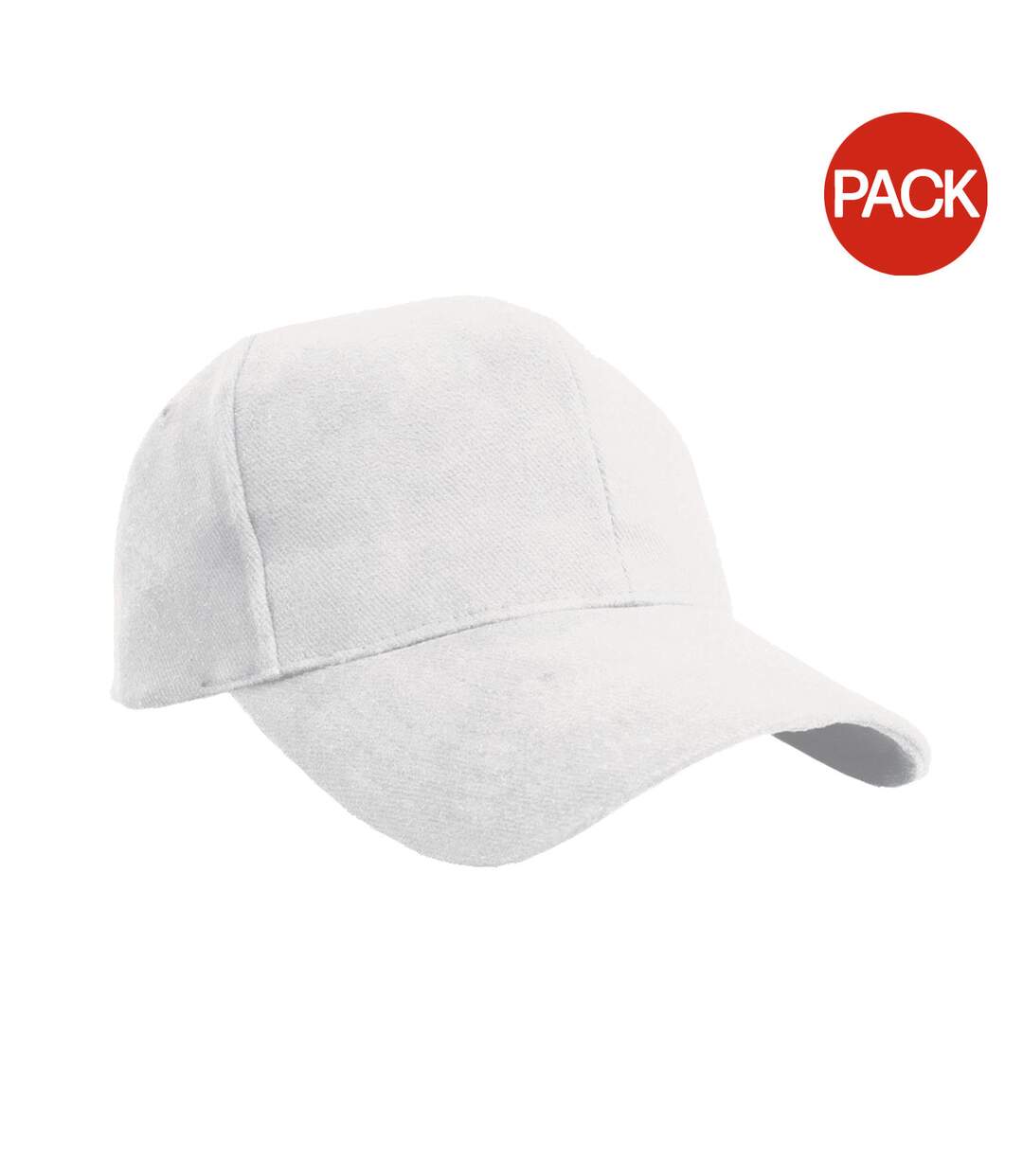 Lot de 2  casquettes style pro adulte blanc Result-1