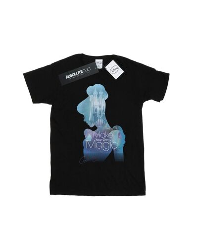 Disney Princess - T-shirt CINDERELLA FILLED SILHOUETTE - Femme (Noir) - UTBI42580