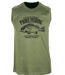 Tee-shirt Sans Manches Ledertys LY0598K Kaki avec Motif Black-bass-2
