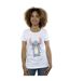 Disney T-shirt en coton à gros motifs Lilo And Stitch Femme/Femme (Blanc) - UTBI25424-2