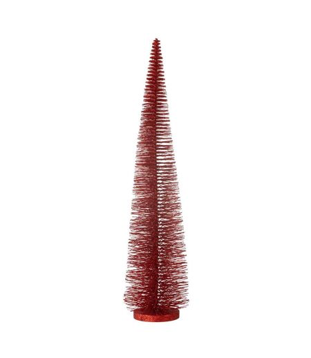 Sapin de Noël Déco Pailleté Josh 61cm Rouge