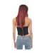 Womens/ladies Zipped Corset Top Black Heron Preston-2