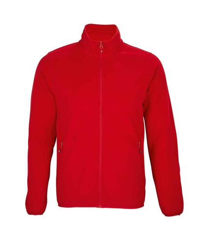 SOLS Mens Factor Recycled Fleece Jacket (Red)