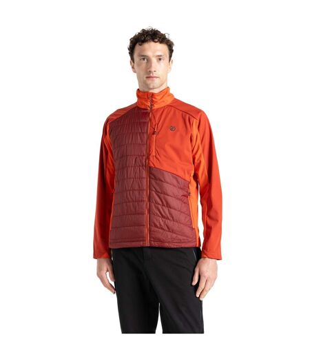 Mens mountaineer hybrid jacket tuscan/syrah red Dare 2B