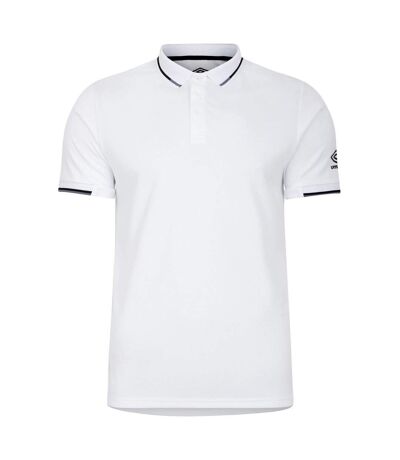 Umbro Mens Tipped Golf Polo Shirt (White) - UTUO2130