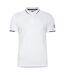Umbro Mens Tipped Golf Polo Shirt (White)