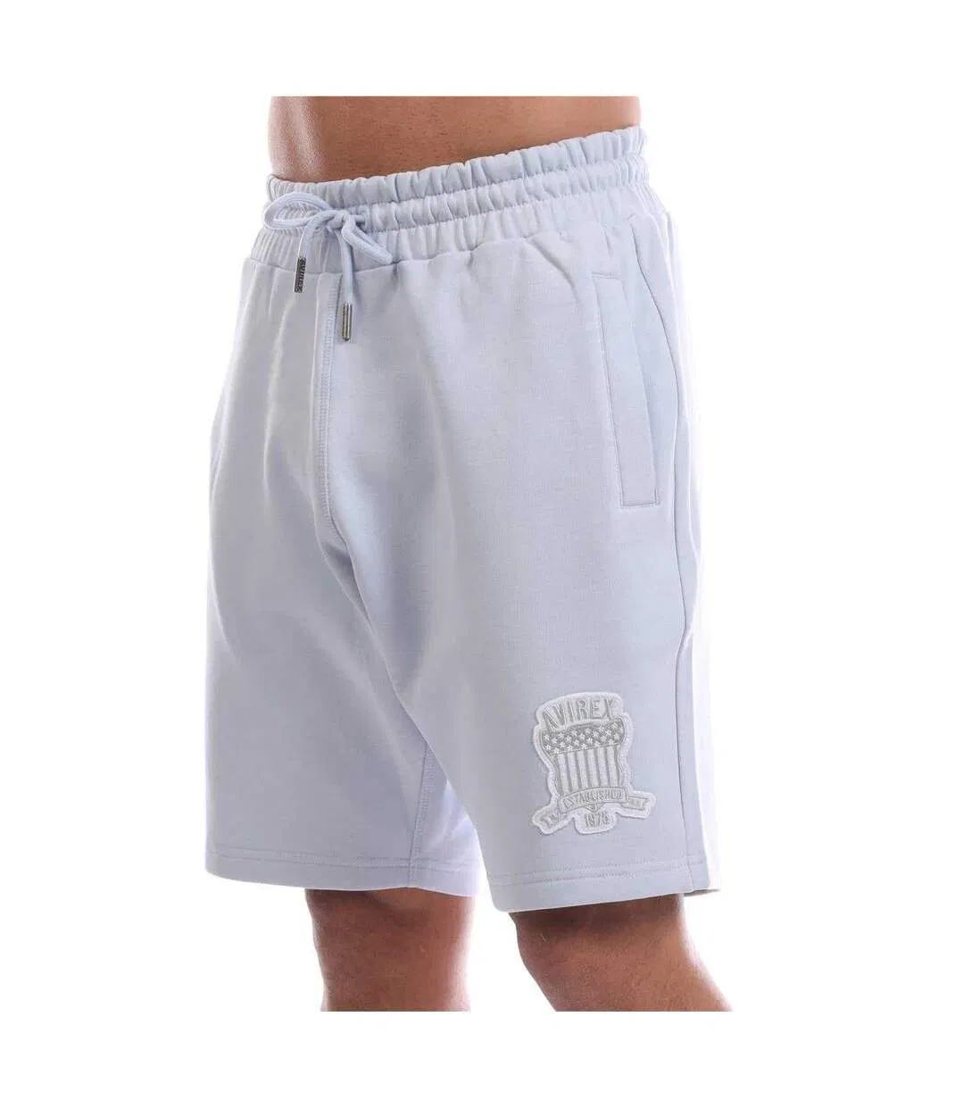 Short De Jogging Homme Bleu Ciel Avirex-3