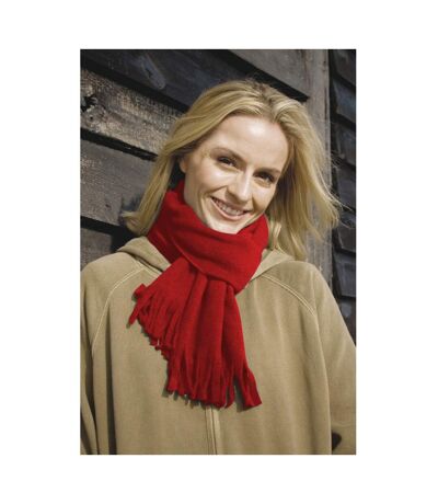 Result Adults Unisex Active Fleece Winter Tassel Scarf (Red) (One Size) - UTBC873