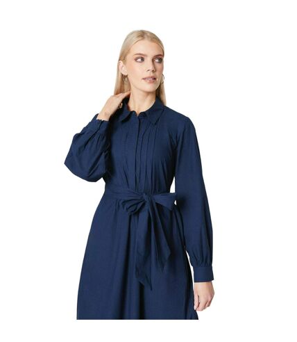 Robe chemisier mi-longue femme bleu marine Principles