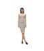 Robe Moulante Sans Manches Motif/style À Rayures Femme Beige Pâle Vero Moda-2