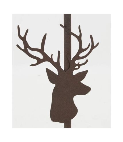 Lampe en métal décor tête de cerf