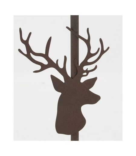 Lampe en métal décor tête de cerf