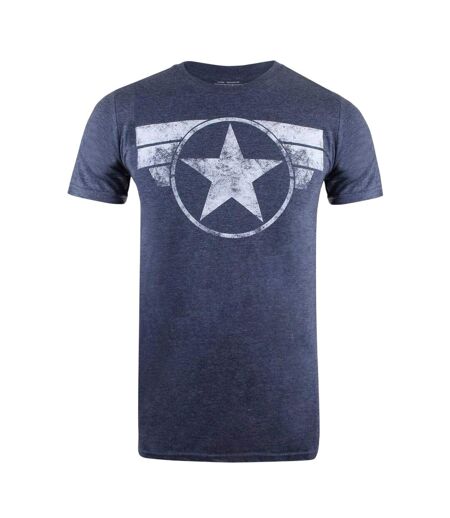 T-shirt Homme Bleu Captain America