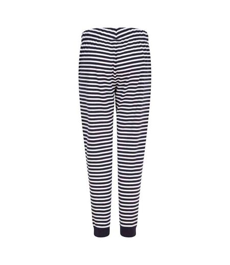 Pantalon de détente femme bleu marine / blanc SF