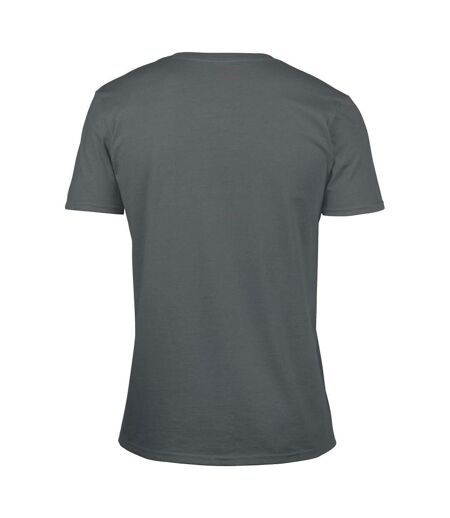 T-shirt À Manches Courtes Et Col En V Homme Gris Foncé Gildan