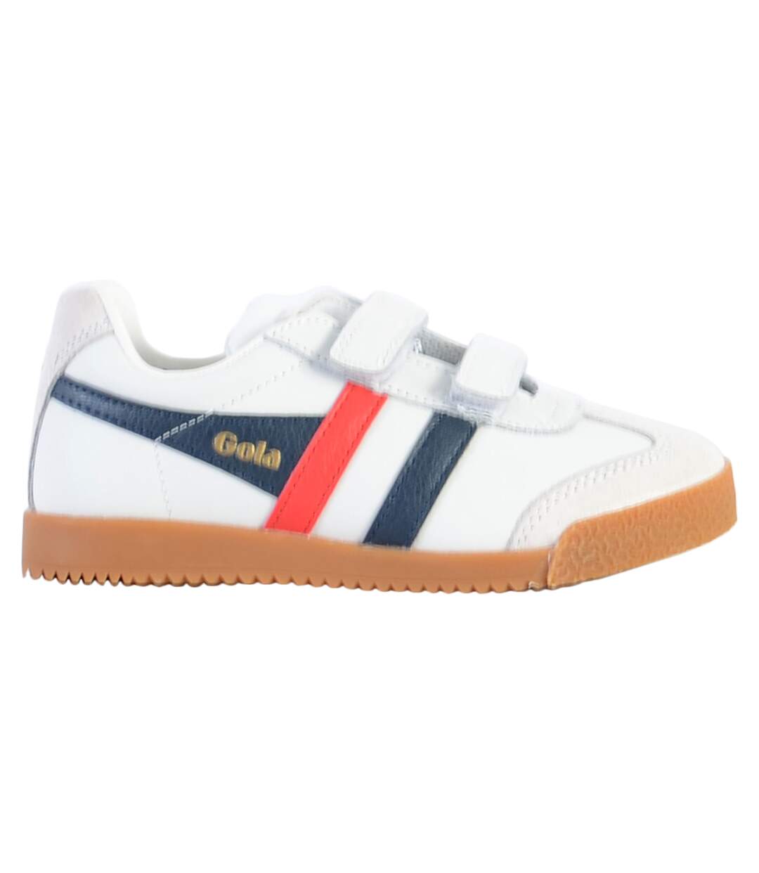 Basket Cuir Enfant Gola Harrier Leather Strap