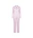 Towel City Womens/Ladies Satin Long Pajamas (Light Pink) - UTRW7504