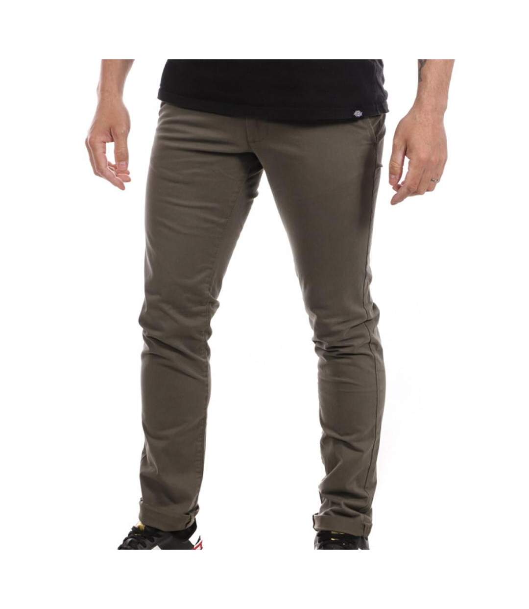 Pantalon chino marron homme teddy smith 10115957d-1
